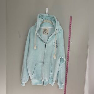 Light Blue Zip-Up Cape May Hoodie